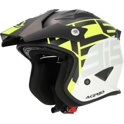 Acerbis - Aria 2206 Graphic - Nero - XL - Jet casco Acerbis - Aria 2206 Graphic - Nero - XL - Jet casco