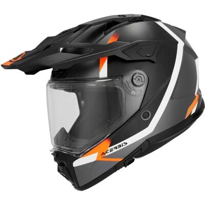 Acerbis - Attack Multi - Nero Arancio Fluo - XL - Helmet Acerbis - Attack Multi - Nero Arancio Fluo - XL - Helmet
