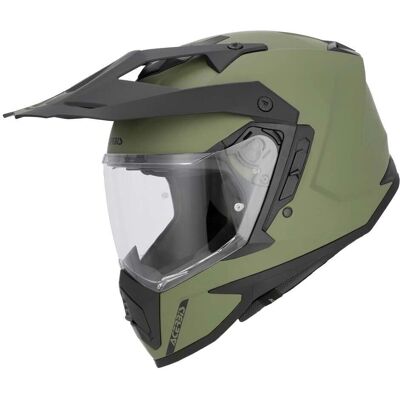 Acerbis - Assault Mono - Verde Militare - L - Casco Acerbis - Assault Mono - Verde Militare - L - Casco