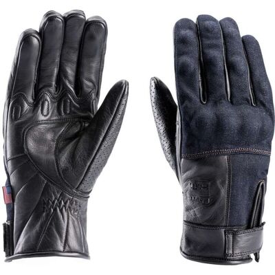 Guanti da moto in denim Blauer Combo - Nero - L Guanti da moto in denim Blauer Combo - Nero - L