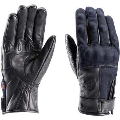Guanti da moto in denim Blauer Combo - Unisex - Nero - M Guanti da moto in denim Blauer Combo - Unisex - Nero - M