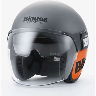 Casco in fibra di vetro Blauer XS - Jet Unisex Grigio/Arancione Casco in fibra di vetro Blauer XS - Jet Unisex Grigio/Arancione