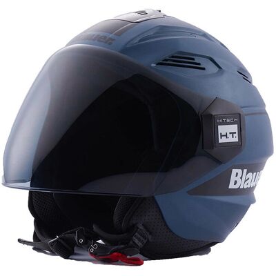 Casco Jet Blauer XS - Unisex Nero Blu Casco Jet Blauer XS - Unisex Nero Blu