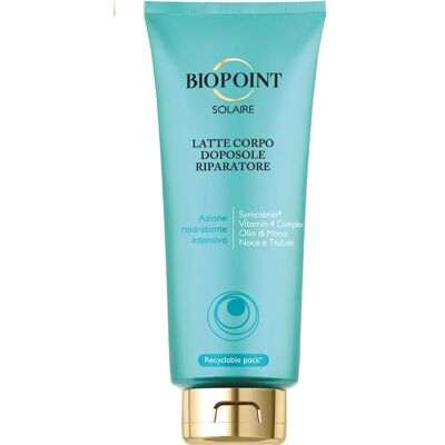 Latte doposole Biopoint da 400 ml con proprietà lenitive e riparatrici Latte doposole Biopoint da 400 ml con proprietà lenitive e riparatrici
