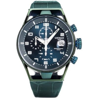 Locman Montecristo Grün Quarz - Armbanduhr - Herrenuhr - 41mm Locman Montecristo Grün Quarz - Armbanduhr - Herrenuhr - 41mm