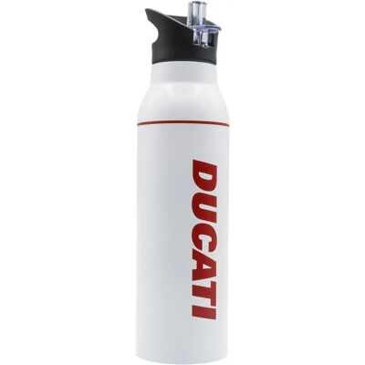 Ducati DUC-URB-BOT-W Bouteille en acier inoxydable blanc pour usage quotidien - Publicité Ducati DUC-URB-BOT-W Bouteille en acier inoxydable blanc pour usage quotidien - Publicité