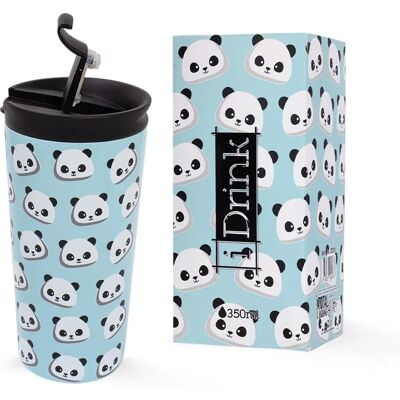 iTotal Dubbellaags Panda Beer Thermosbeker - 350 ml iTotal Dubbellaags Panda Beer Thermosbeker - 350 ml