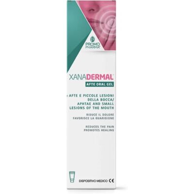 Promopharma Xanadermal Afte Oral Gel - Gel orale - Protegge lesioni orali Promopharma Xanadermal Afte Oral Gel - Gel orale - Protegge lesioni orali