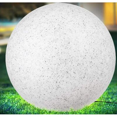 Lampada Sfera Giardino Bakaji 20cm Luce Esterno E27 Effetto Pietra Lampada Sfera Giardino Bakaji 20cm Luce Esterno E27 Effetto Pietra