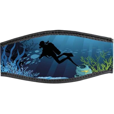 Sangle en néoprène Best Divers à double velcro - Sangle de masque Sangle en néoprène Best Divers à double velcro - Sangle de masque