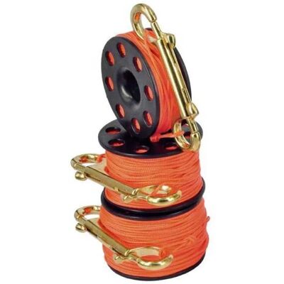 Best Divers Naranja 45 m Carrete en Acero Inoxidable con Mosquetón Best Divers Naranja 45 m Carrete en Acero Inoxidable con Mosquetón