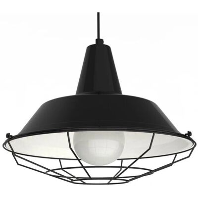 Lumicom Tivoli Lampadario a Sospensione - E27, 42W, Metallo, Nero e Bianco, 45cm Lumicom Tivoli Lampadario a Sospensione - E27, 42W, Metallo, Nero e Bianco, 45cm