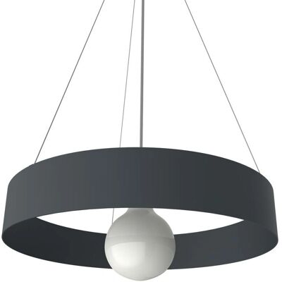Lumicom Halo Lámpara de Techo - E27 Max 42W - Metal - Gris - 40cm - Lámpara Colgante Lumicom Halo Lámpara de Techo - E27 Max 42W - Metal - Gris - 40cm - Lámpara Colgante