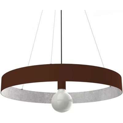 Lumicom Corten-Braune Metall-Hängeleuchte - Halo-Mond-Effekt Lumicom Corten-Braune Metall-Hängeleuchte - Halo-Mond-Effekt