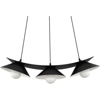 Lumicom Miller Hängeleuchte - E27 Max 42W Metall Schwarz/Weiß 70cm Lumicom Miller Hängeleuchte - E27 Max 42W Metall Schwarz/Weiß 70cm