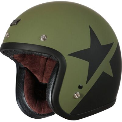 Casco PRIMO Army Verde Nero Opaco Jet - Casco moto Casco PRIMO Army Verde Nero Opaco Jet - Casco moto