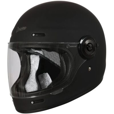 Casco moto in fibra di vetro Vega Distinguished Nero Opaco - Casco da moto Casco moto in fibra di vetro Vega Distinguished Nero Opaco - Casco da moto