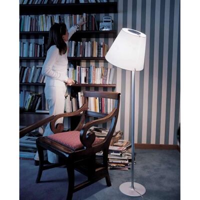 Artemide Melampo Mega Stehlampe - Verstellbarer Satin-Schirm Artemide Melampo Mega Stehlampe - Verstellbarer Satin-Schirm