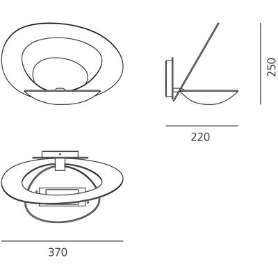 Artemide Pirce Wandleuchte - Moderner Klassiker Artemide Pirce Wandleuchte - Moderner Klassiker