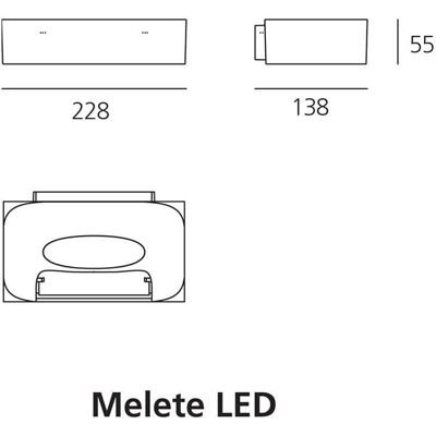 Artemide Melete LED Wandleuchte - 3000K Dimmbar Modern Minimalistisch Artemide Melete LED Wandleuchte - 3000K Dimmbar Modern Minimalistisch
