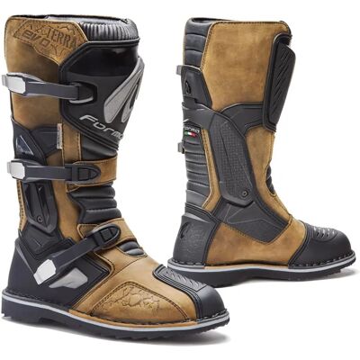 Botas de Motocicleta Impermeables Forma Terra Evo - Marrón - 45 Botas de Motocicleta Impermeables Forma Terra Evo - Marrón - 45