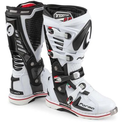 Stivali da Motocross Forma Predator 2.0 - Ergonomici, Bianchi, Taglia 46 Stivali da Motocross Forma Predator 2.0 - Ergonomici, Bianchi, Taglia 46