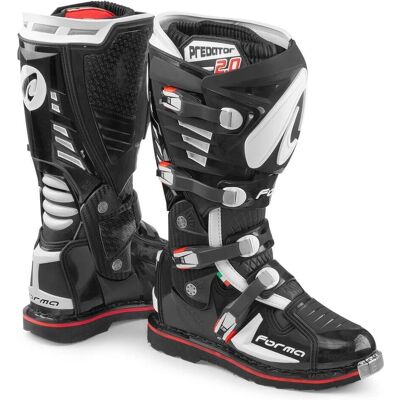 Stivali da Motocross Forma Predator 2.0 - Nero - CE EN13634 Stivali da Motocross Forma Predator 2.0 - Nero - CE EN13634