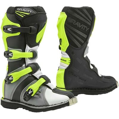 Bottes de Motocross Forma Gravity - Gris Blanc Jaune - Bottes de Motocross - Publicité Bottes de Motocross Forma Gravity - Gris Blanc Jaune - Bottes de Motocross - Publicité