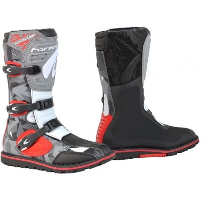 Stivali Forma Boulder Camo Rosso Bianco Grigio - Stivali Stivali Forma Boulder Camo Rosso Bianco Grigio - Stivali