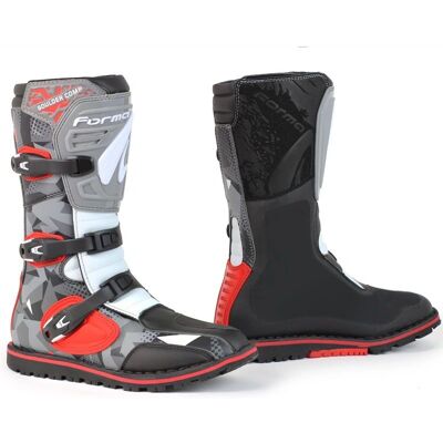 Stivali Forma Boulder - Camo / Rosso / Bianco / Grigio - Stivali Stivali Forma Boulder - Camo / Rosso / Bianco / Grigio - Stivali