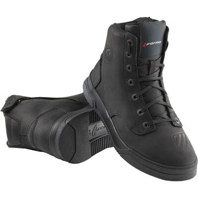 Forma City Dry Motorradschuhe - Vollnarbenleder Wasserdicht Unisex Schwarz 44 Forma City Dry Motorradschuhe - Vollnarbenleder Wasserdicht Unisex Schwarz 44