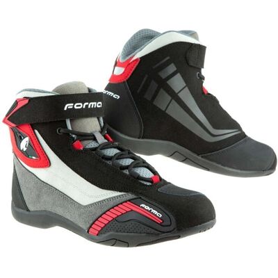 Forma Genesis Motorradstiefel - Schwarz-Grau-Burgund - Motorradtyp Forma Genesis Motorradstiefel - Schwarz-Grau-Burgund - Motorradtyp