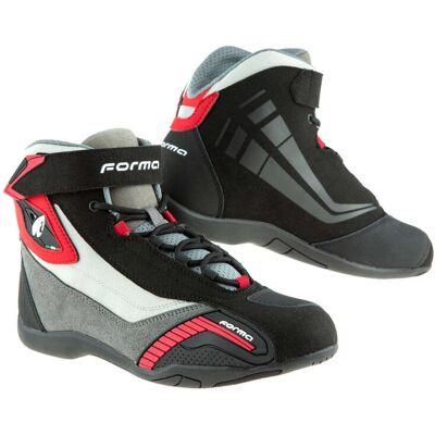 Stivali Moto Forma Genesis - Nero/Grigio/Borgogna - Sicurezza & Stile Stivali Moto Forma Genesis - Nero/Grigio/Borgogna - Sicurezza & Stile