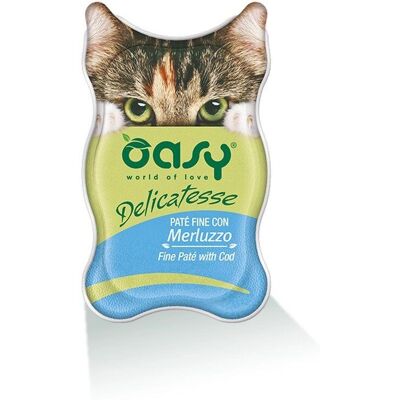 Oasy Delicatesse Paté con Merluzzo per Gatti - 85g Oasy Delicatesse Paté con Merluzzo per Gatti - 85g