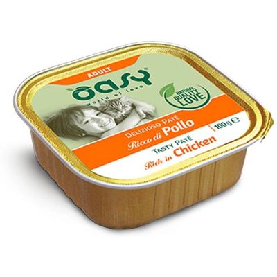Oasy Paté umido per gatti adulti - 100g Oasy Paté umido per gatti adulti - 100g