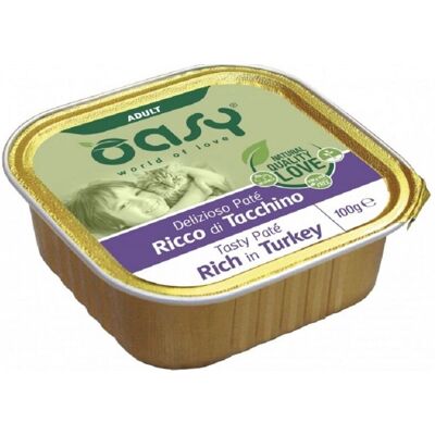 Oasy Adult Tasty Paté al Tacchino - Cibo per Gatti - 100 g Oasy Adult Tasty Paté al Tacchino - Cibo per Gatti - 100 g