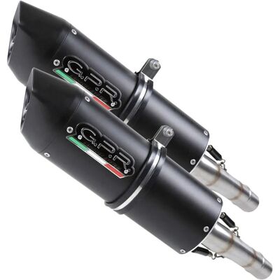 GPR Exhaust Systems Noir Double Slip-On pour Dorsoduro 900 - Système d'échappement - Publicité GPR Exhaust Systems Noir Double Slip-On pour Dorsoduro 900 - Système d'échappement - Publicité