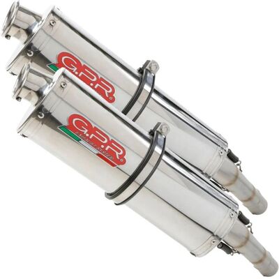 Système d'échappement homologué GPR pour Aprilia Sl Falco 1000 - Argent - Publicité Système d'échappement homologué GPR pour Aprilia Sl Falco 1000 - Argent - Publicité