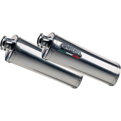 GPR Ducati St4/ St4 S Scarico - Trioval Dual Slip On - Argento GPR Ducati St4/ St4 S Scarico - Trioval Dual Slip On - Argento