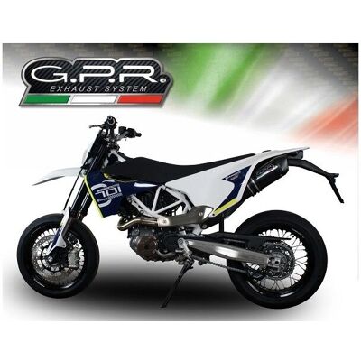 Sistema di scarico GPR Hu.35 - Omologato, Nero, Leggero Sistema di scarico GPR Hu.35 - Omologato, Nero, Leggero
