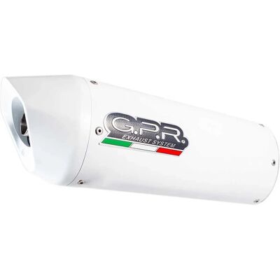 GPR 990 Silenciador Blanco Oval Homologado - Pieza de moto GPR 990 Silenciador Blanco Oval Homologado - Pieza de moto