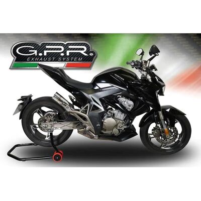 Silenciador GPR Zontes Zx 310 - Homologado, Acero Inoxidable, Italia Silenciador GPR Zontes Zx 310 - Homologado, Acero Inoxidable, Italia