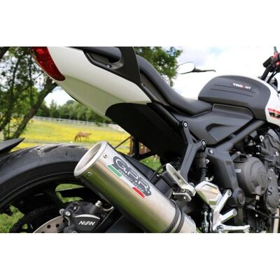 Sistema Scarico Triumph Trident 660 GPR - Homologato, Acciaio Inox Sistema Scarico Triumph Trident 660 GPR - Homologato, Acciaio Inox