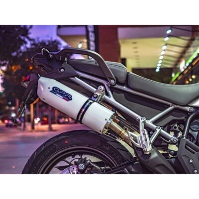 Sistema di scarico GPR Evo10 Bianco - Silenziatore moto Sistema di scarico GPR Evo10 Bianco - Silenziatore moto