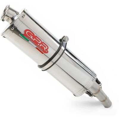 Sistema de escape homologado GPR Scram 411 - Acero inoxidable ovalado Sistema de escape homologado GPR Scram 411 - Acero inoxidable ovalado