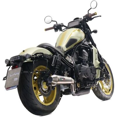 Système d'échappement homologué Gpr pour Honda Cmx 1100 Rebel - Léger, Design de course - Publicité Système d'échappement homologué Gpr pour Honda Cmx 1100 Rebel - Léger, Design de course - Publicité