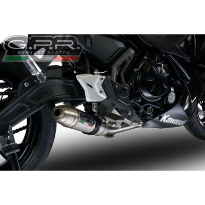 GPR Deeptone Inox Kawasaki Ninja 650 - Système d'échappement complet - Publicité GPR Deeptone Inox Kawasaki Ninja 650 - Système d'échappement complet - Publicité