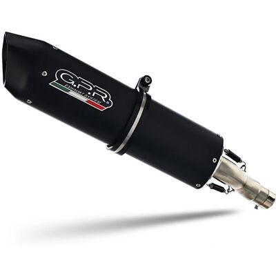 Scarico Gpr Furore Nero - Sistema Omologato, Alluminio Leggero, Ovale Scarico Gpr Furore Nero - Sistema Omologato, Alluminio Leggero, Ovale