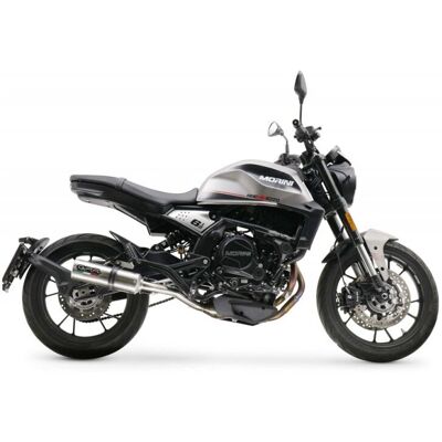 Système d'échappement GPR M3 INOX Moto Morini Seiemmezzo SCR - Homologué, 300mm, Acier Satiné - Publicité Système d'échappement GPR M3 INOX Moto Morini Seiemmezzo SCR - Homologué, 300mm, Acier Satiné - Publicité
