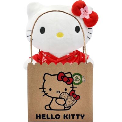 Sanrio Joy Toy Hello Kitty Kimono Pluche - 24cm, Gelicentieerd Sanrio Joy Toy Hello Kitty Kimono Pluche - 24cm, Gelicentieerd